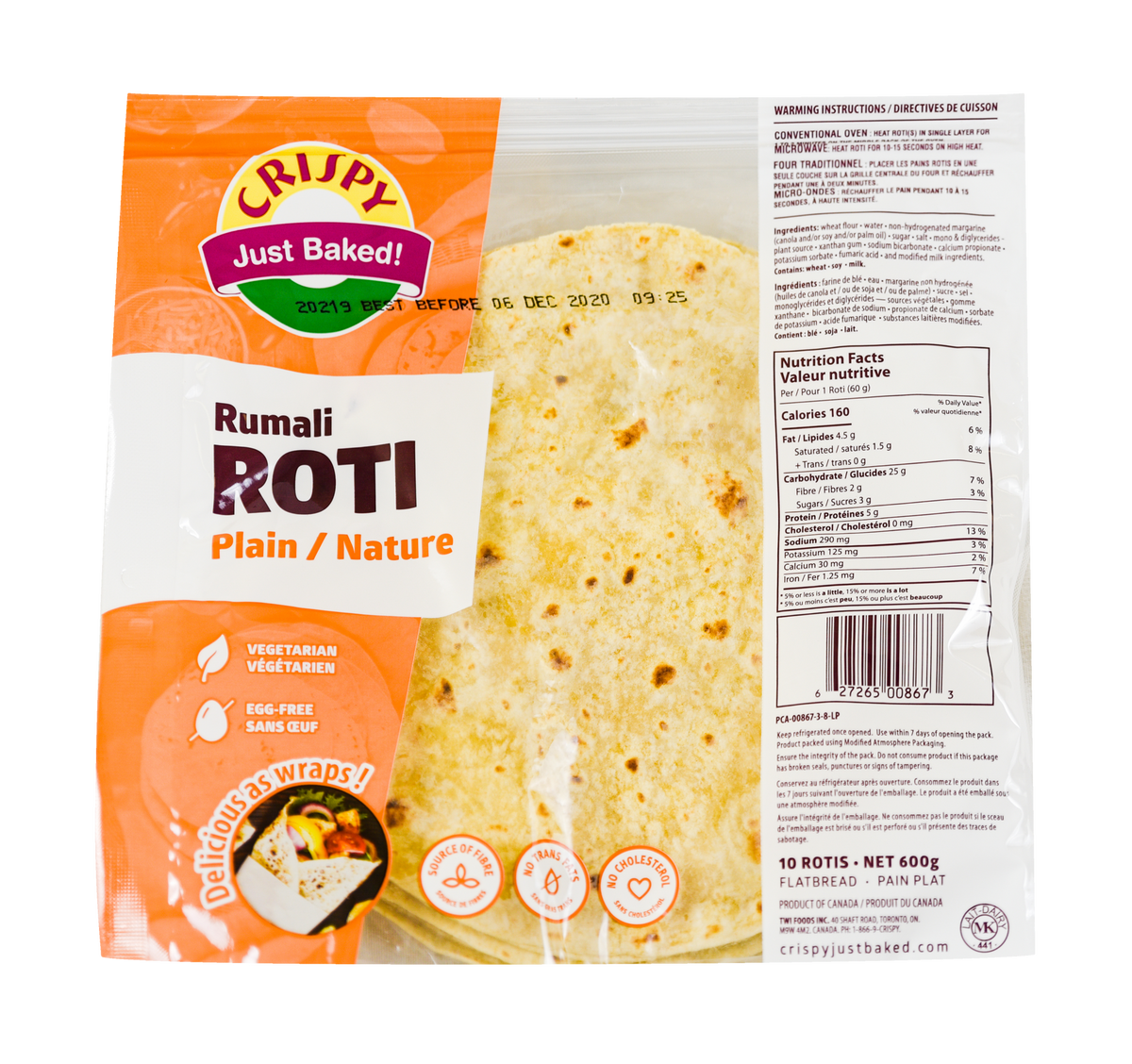 Crispy Rumali Roti 600g