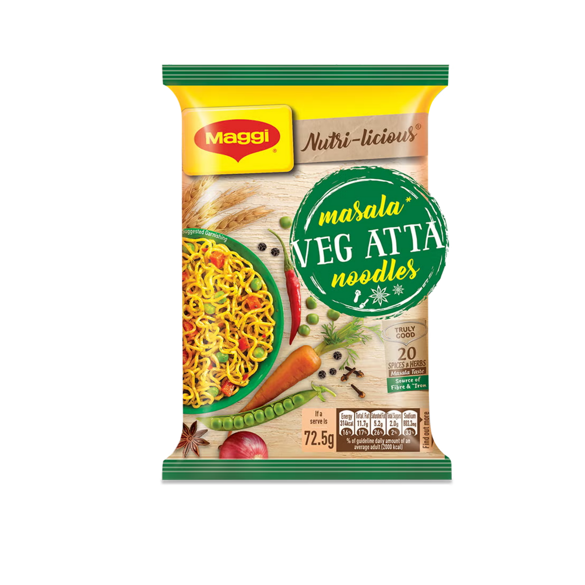 Maggi Masala Veg Atta Noodles