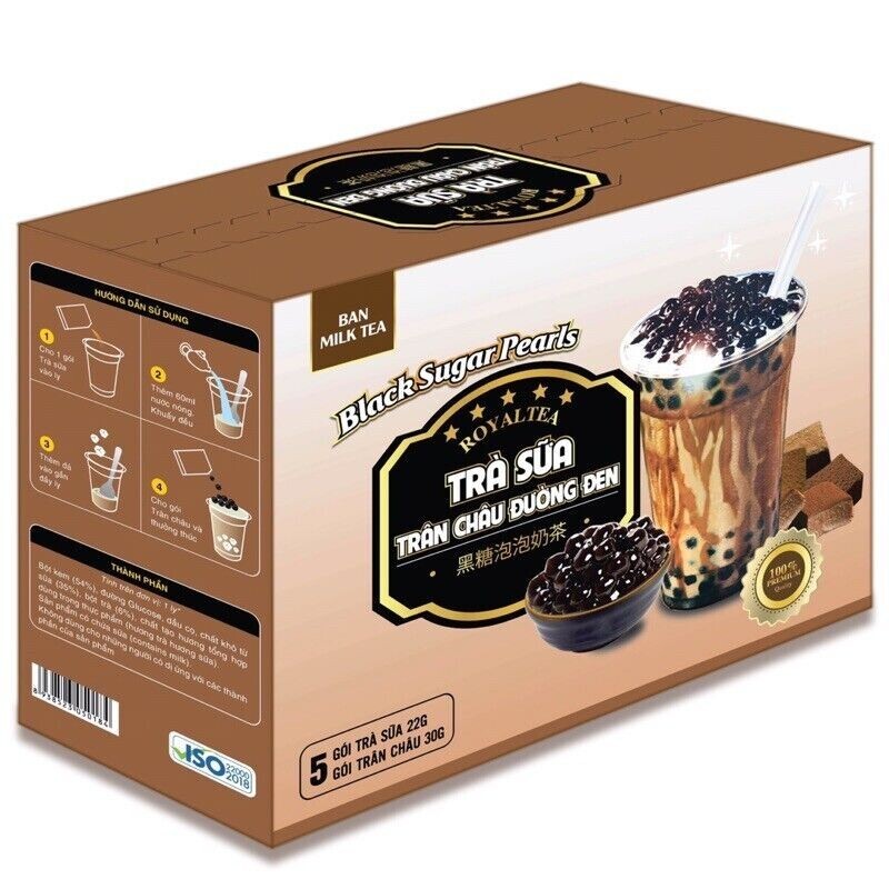Ban Milk Tea Black Sugar Pearls Milk Tea 416g